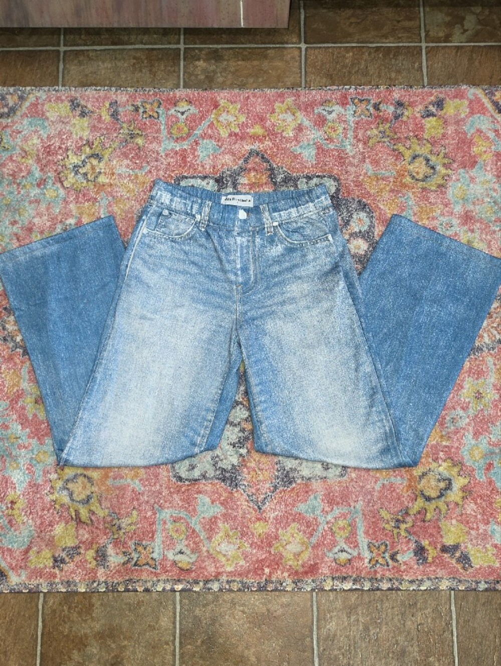 ☆ Mila Rosabella Pull On Faux Denim Pajama Sweatpant Jeans • 2 Pair • Size S ☆ - Picture 4 of 11